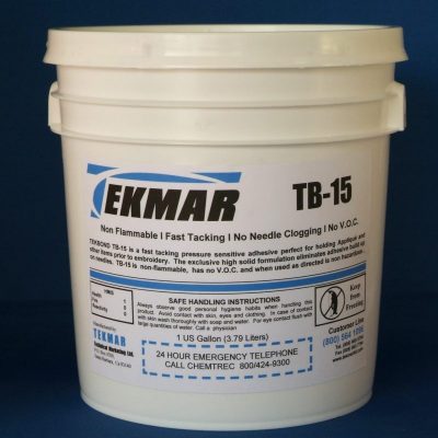 TEKMAR TB-15 Water Based Embroidery Applique Adhesive