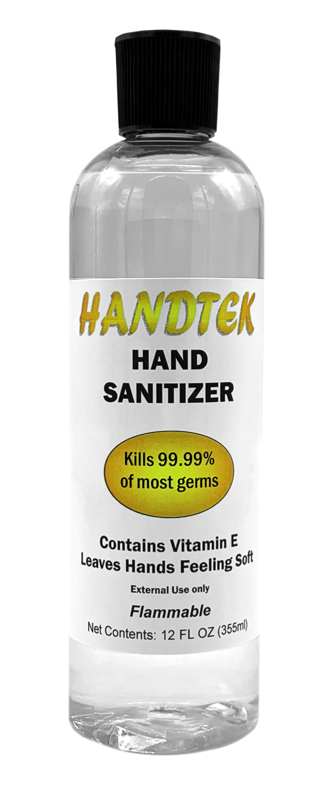 HANDTEK- Hand Sanitizer 12 Fl Oz Dispenser Bottle