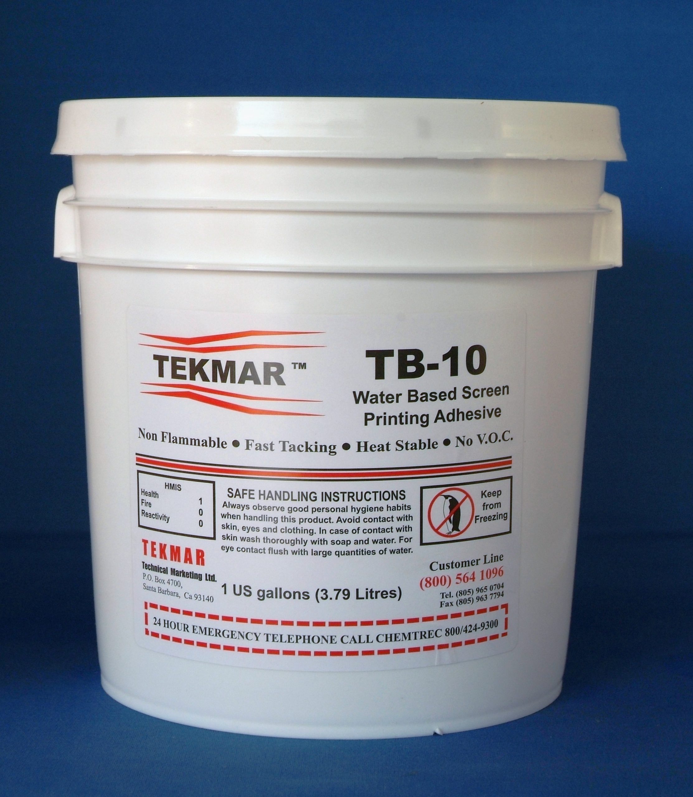 TEKMAR TB-10 Water Based Adhesive 1 Gallon Purchase